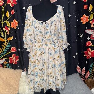 NWT 1XL Floral Print Women's Dress